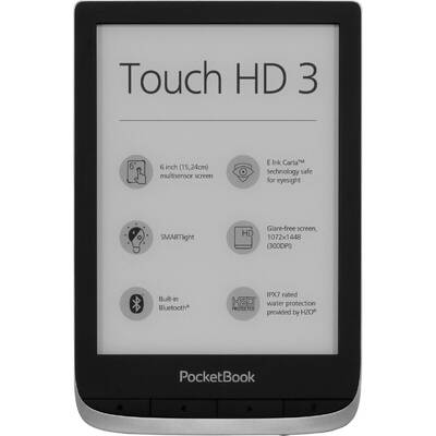 eBook Reader PocketBook Touch HD3 metallic grey