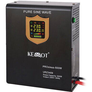 UPS Kemot pentru centrale termice PROsinus-500 LED Sinus Pur 500W Negru