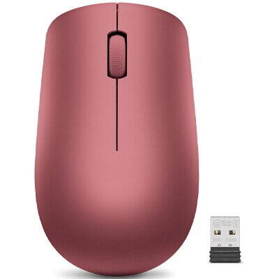 Mouse Lenovo 530, Wireless, Cherry Red