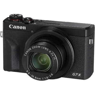 Aparat foto DSLR Canon PowerShot G7X Mark III, 20.1MP, 4K, Vlogger Kit, Negru