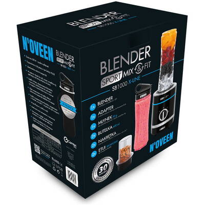 N'OVEEN Blender Noveen Sport Mix & Fit SB1000 X-LINE  0,6 L Blender de masă 300 W