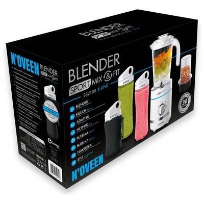 N'OVEEN Blender Noveen Sport Mix & Fit SB2100 X-LINE  0,8 L Blender de masă 500 W