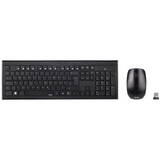 Kit Periferice HAMA tastatura si mouse Cortino Wireless Black