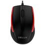 Mouse Delux M321BU Black-Red