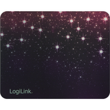 Mouse pad Logilink ID0143 Golden laser Outer space Black