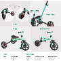 Bicicleta de echilibru Yvolution YVelo Flippa 3in1 Evolutionary - verde