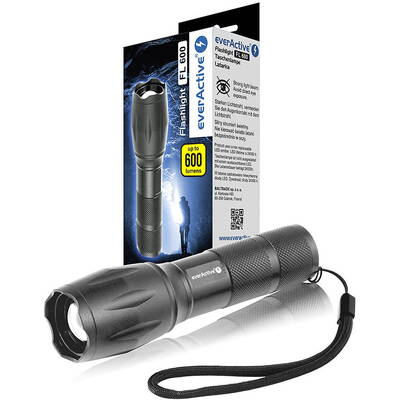 everActive Lanternă LED FL-600 cu CREE XM-L2 18650 LED / 3x AAA (R03)