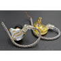 Casti In-Ear KZ Casti in-ear ZS10 Pro. Căști aurii de 3,5 mm