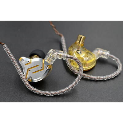 Casti In-Ear KZ Casti in-ear ZS10 Pro. Căști aurii de 3,5 mm