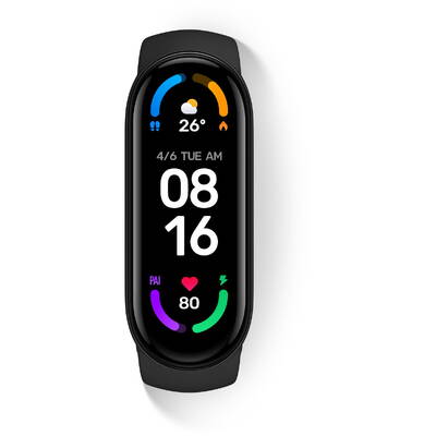 Smartwatch Xiaomi Mi Smart Band 6 NFC AMOLED Bandă de urmărire a activității 3,96 cm (1,56") Negru