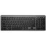 Tastatura Delux K2203D 2.4G + Bluetooth QWERTY gri