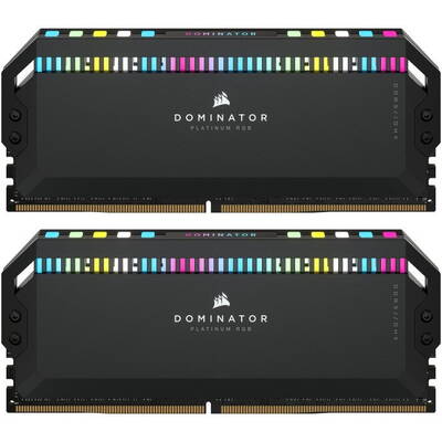 Memorie RAM Corsair Dominator Platinum RGB Black 64GB DDR5 5200MHz CL40 Dual Channel Kit
