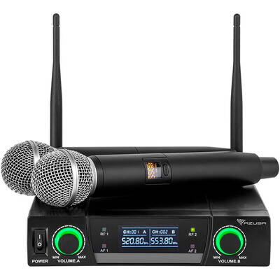 Microfon Azusa Statie 2 microfoane UHF JU-822