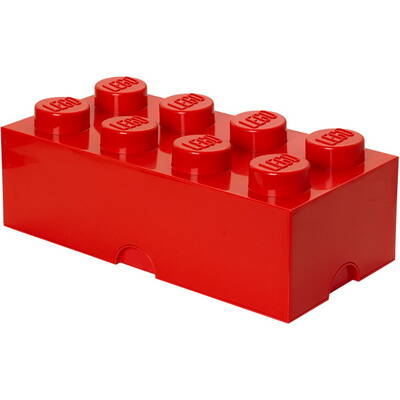Room Copenhagen Cutie depozitare LEGO 2x4 rosu