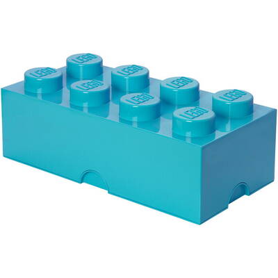 Room Copenhagen Cutie depozitare LEGO 2x4 albastru turcoaz