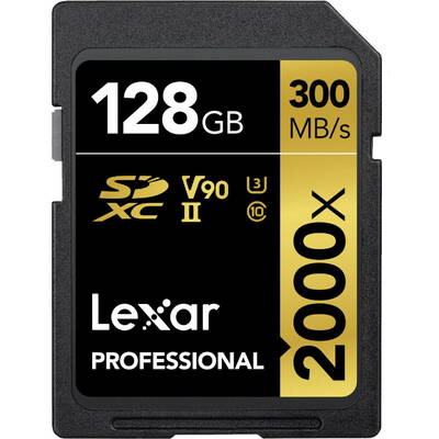 Card de Memorie Lexar SDXC 128GB Professional 2000x UHS-II U3