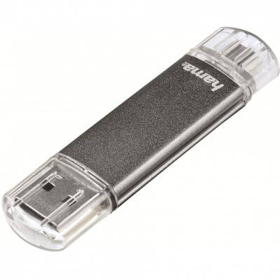Memorie USB HAMA Laeta Twin 32GB USB 2.0 grey