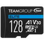 Card de Memorie TEAMGROUP Micro SDXC Elite A1 V30 128GB + Adaptor