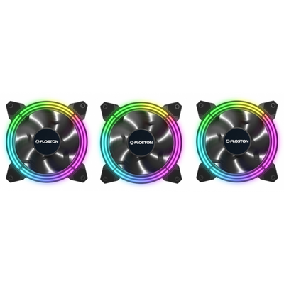 Floston Ventilator Halo RGB Rainbow Three Fan Pack