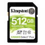 Card de Memorie Kingston SDXC Canvas Select Plus Class 10 UHS-I 512GB