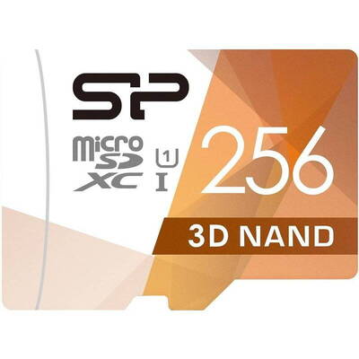Card de Memorie SILICON-POWER Micro SDXC Superior Pro UHS-I Clasa 10 256GB + Adaptor