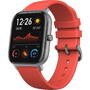 Smartwatch Amazfit GTS, Vermillion Orange, curea silicon, Bluetooth si senzor PPG, recomandat pentru inot, autonomie pana la 14 zile
