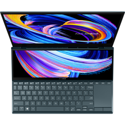 Ultrabook Asus 14'' ZenBook Duo 14 UX482EA, FHD, Procesor Intel Core i7-1165G7 (12M Cache, up to 4.70 GHz, with IPU), 32GB DDR4X, 1TB SSD, Intel Iris Xe, Win 10 Pro, Celestial Blue