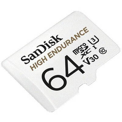 Card de Memorie SanDisk Micro SDXC High Endurance Clasa 10 64GB + Adaptor