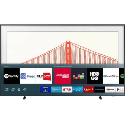 Televizor Samsung LED Smart TV QLED The Frame Art Mode 65LS03A Seria LS03A 163cm negru 4K UHD HDR