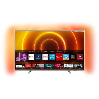 Televizor Philips LED Smart TV 58PUS7855/12 Seria PUS7855/12 146cm argintiu 4K UHD HDR Ambilight cu 3 laturi