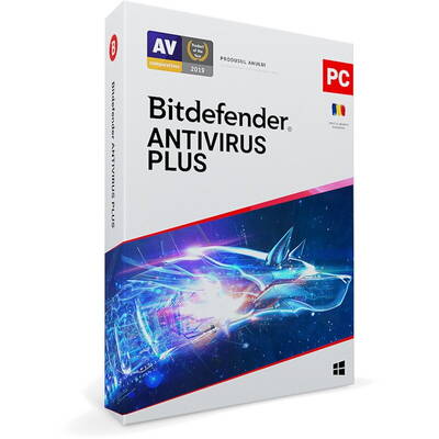 Software Securitate Bitdefender Antivirus Antivirus Plus, 1 Dispozitiv, 1 An, Licenta noua, Retail