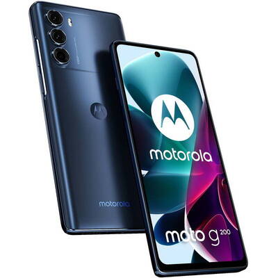 Smartphone MOTOROLA Moto G200, 5G, display 144Hz, Snapdragon 888+, 128GB, 8GB RAM, Dual SIM, 4-Camere, Stellar Blue