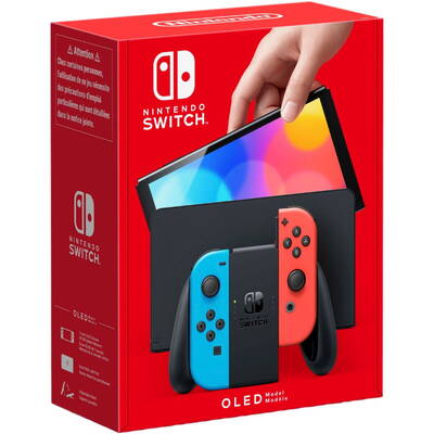 Consola jocuri NINTENDO Switch (OLED-Model) Neon-Red/Neon-Blue