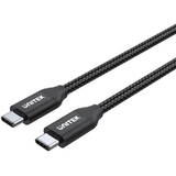 Unitek  C14059BK Cablu USB 2 m USB C Negru