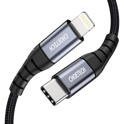 choetech USB-C - CABLU LIGHTNING 1,2M 1,2M NEGRU IP0039