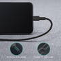 Aukey CB-CL02 Cablu USB Încărcare rapidă USB C-Lightning | 1,2 m | Negru