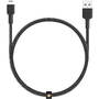 Aukey CB-BAL3 Cablu USB Încărcare rapidă USB C-Lightning | 1,2 m | Negru