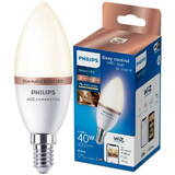 Bec LED inteligent Philips, lumanare, Wi