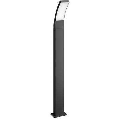 Stalp LED iluminat exterior Philips Splay, 12W, 1100 lm, temperatura lumina calda (2700K), IP44, 96 cm, Antracit