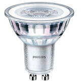 Pachet 3 becuri LED spot Philips Classic, GU10, 4.6W (50W), 355 lm, lumina alba calda (2700K)
