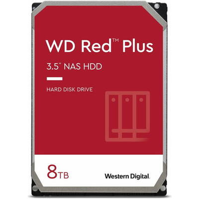 Hard Disk WD Red Plus 8TB SATA-III 5400RPM 128MB