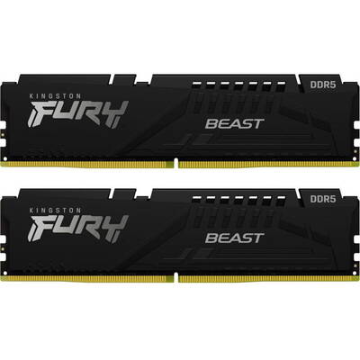 Memorie RAM Kingston FURY Beast 64GB DDR5 5200MHz CL40 1.1v Dual Channel Kit