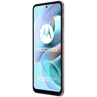 Smartphone MOTOROLA Moto G41, display OLED, 128GB, 6GB RAM, Dual SIM, 4G, 4-Camere, baterie 5000 mAh, incarcare rapida TurboPower 30, Pearl Gold