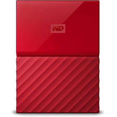 Hard Disk Extern WD MY PASSPORT  2TB (THIN) RED