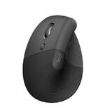 Mouse LOGITECH Lift Left Vertical Ergonomic, Wireless/Bluetooth, Black