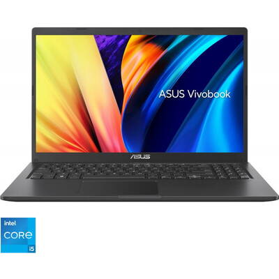Laptop Asus 15.6'' VivoBook 15 X1500EA, FHD, Procesor Intel Core i5-1135G7 (8M Cache, up to 4.20 GHz), 16GB DDR4, 512GB SSD, Intel Iris Xe, No OS, Indie Black