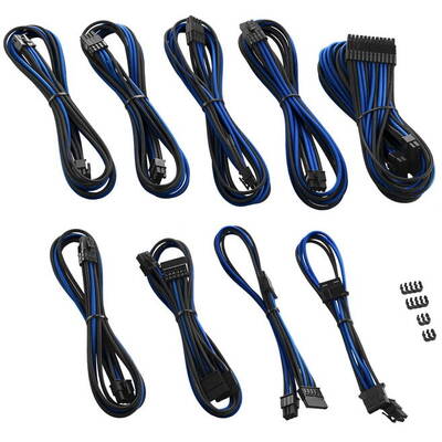 Modding PC CableMod C-Series PRO ModMesh Cable Kit für RMi/RMx/RM (Black Label) - Negru / Albastru