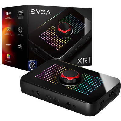 Placa de Captura EVGA XR1 Capture Device, 4K HDR Pass Through, Audio Mixer - USB 3.0