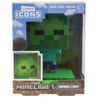 Paladone Lampa de veghe Minecraft Zombie 3D , 10cm  PP6592MCF