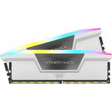 Memorie RAM Corsair Vengeance RGB White 32GB DDR5 5200MHz CL40 Dual Channel Kit